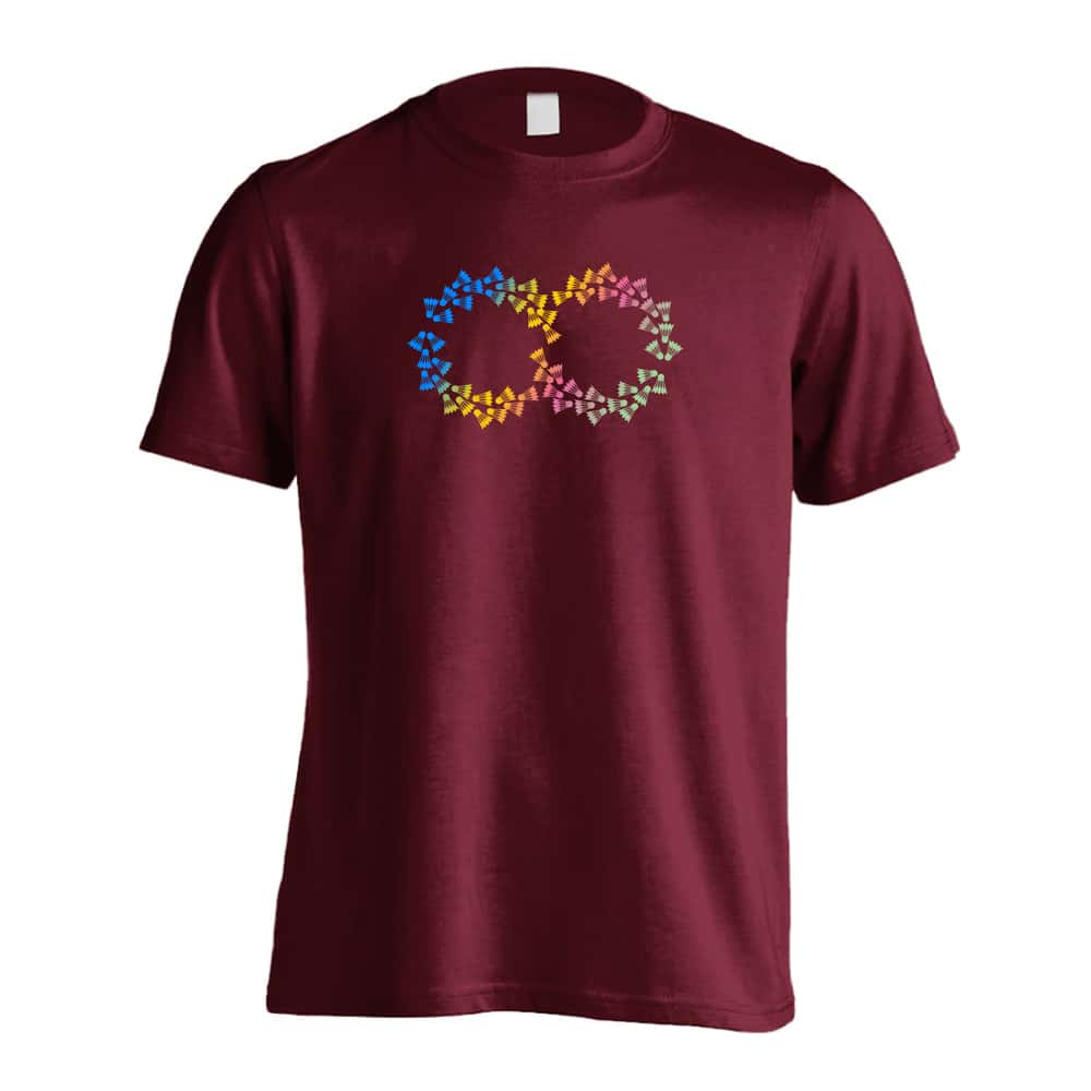 バドミントン 無限 バドミントンシャトル 吸水速乾ドライTシャツ