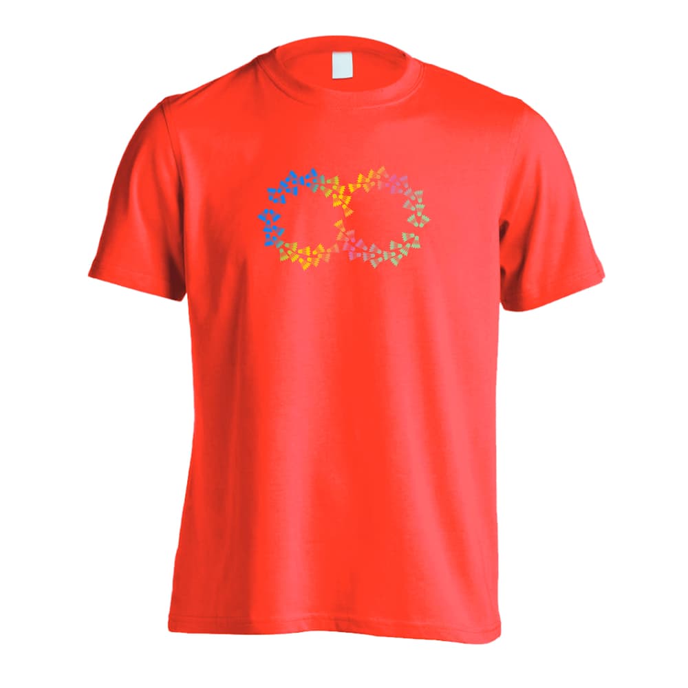 バドミントン 無限 バドミントンシャトル 吸水速乾ドライTシャツ