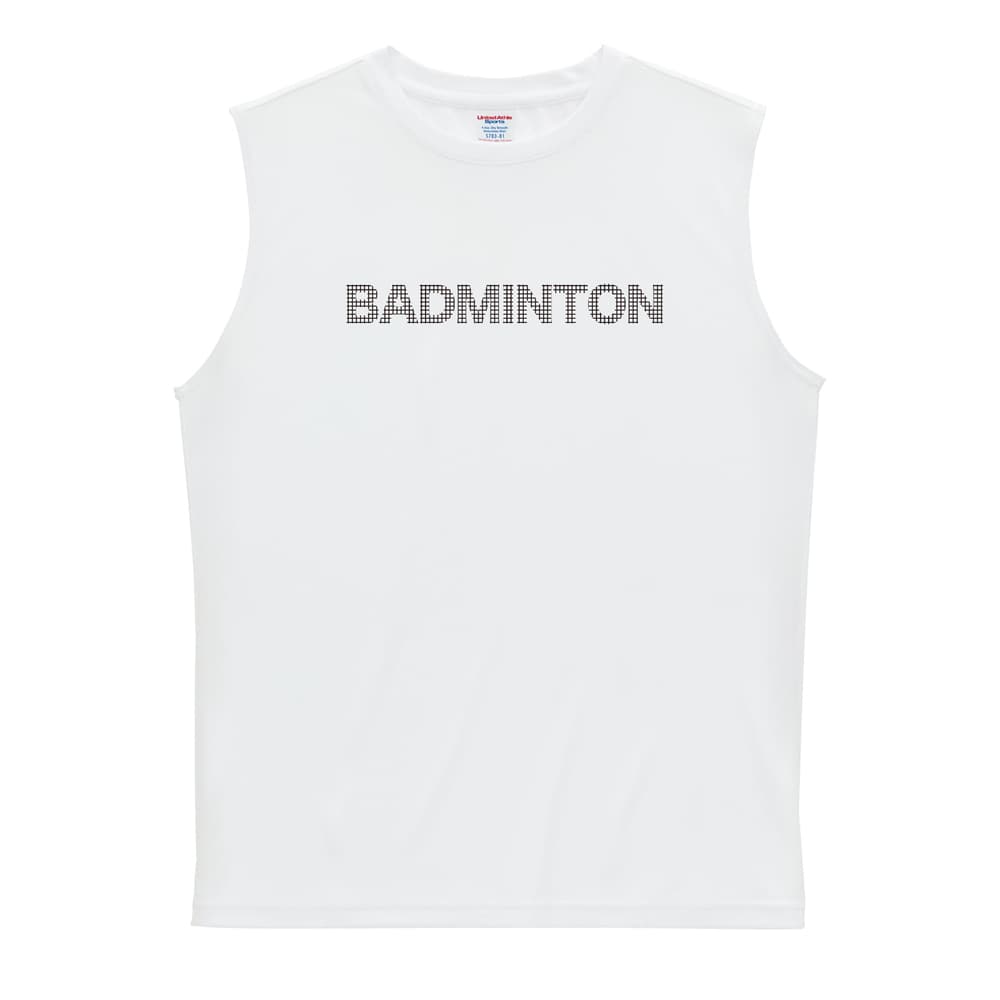 バドミントン BADMINTON グリッドロゴ リサイクルポリエステル ノースリーブシャツ