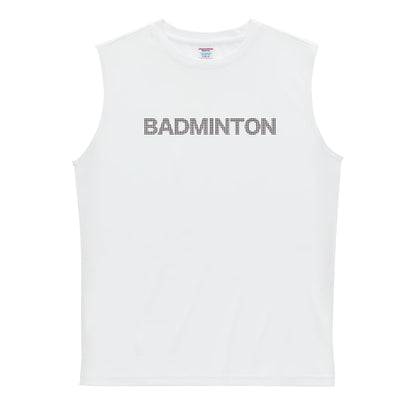 バドミントン BADMINTON グリッドロゴ リサイクルポリエステル ノースリーブシャツ