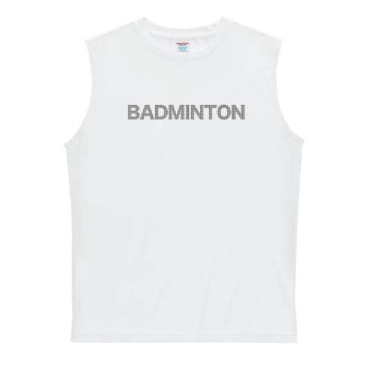 バドミントン BADMINTON グリッドロゴ リサイクルポリエステル ノースリーブシャツ