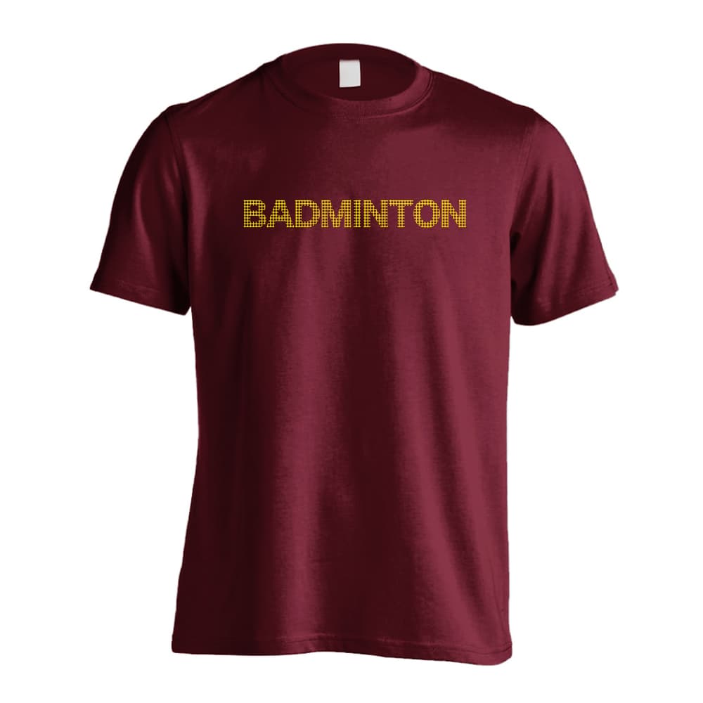 バドミントン BADMINTON グリッドロゴ 吸水速乾ドライTシャツ