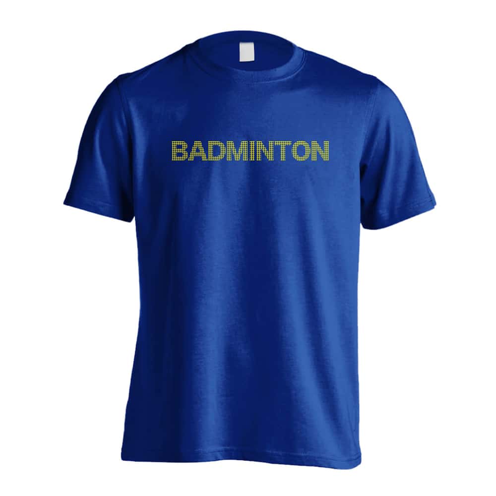バドミントン BADMINTON グリッドロゴ 吸水速乾ドライTシャツ