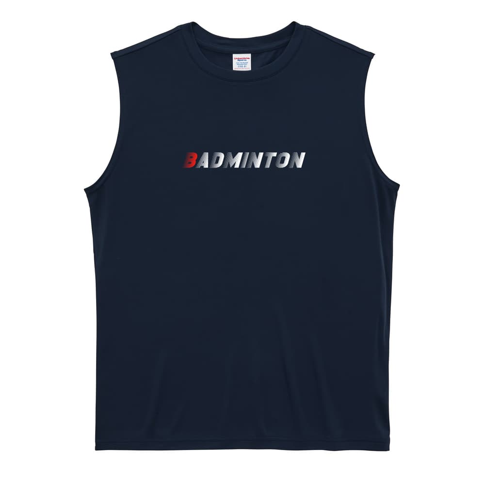 バドミントン 超速 BADMINTON リサイクルポリエステル ノースリーブシャツ