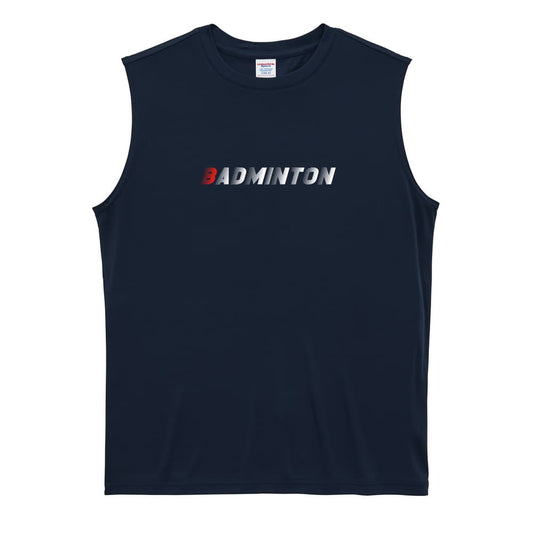バドミントン 超速 BADMINTON リサイクルポリエステル ノースリーブシャツ