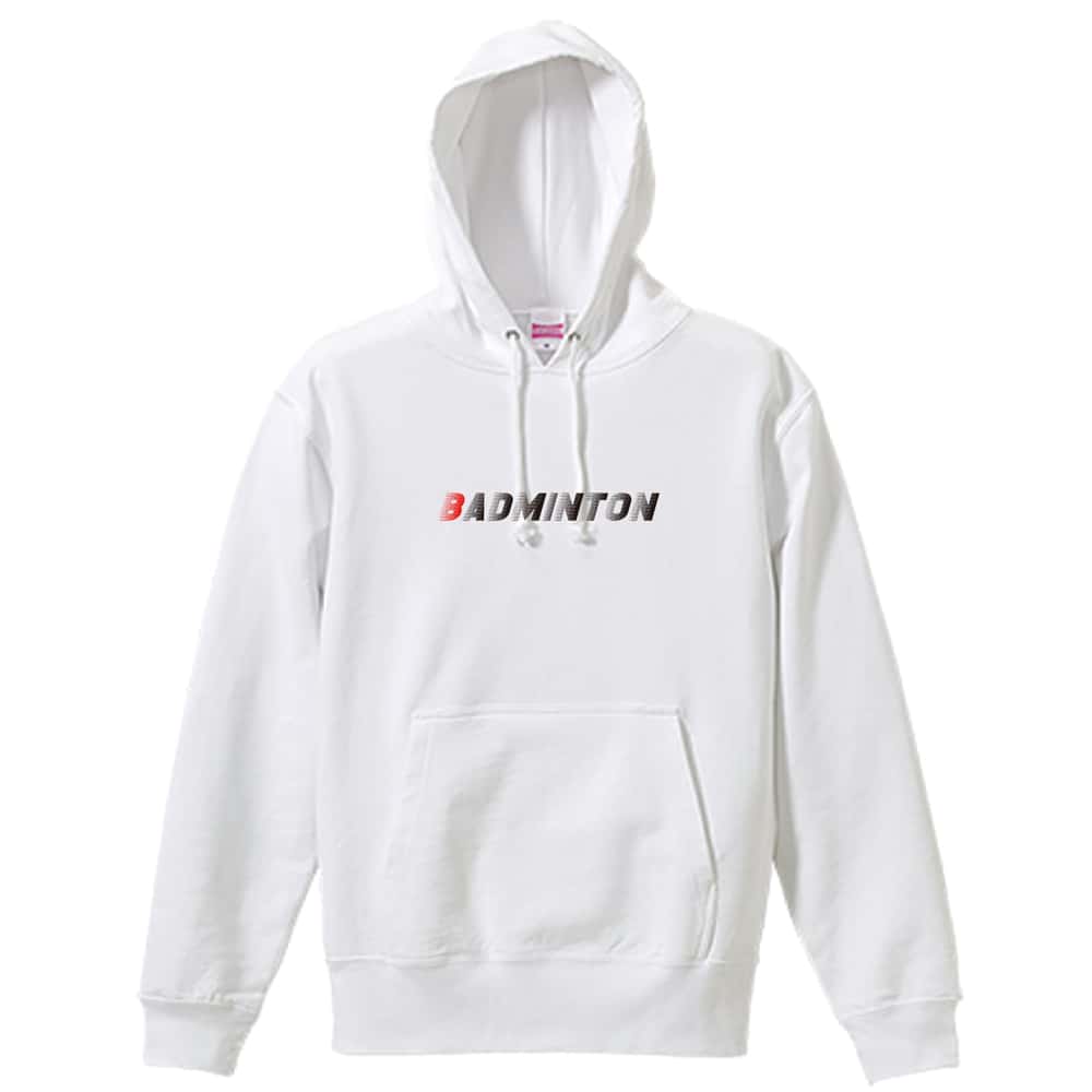 バドミントン 超速 BADMINTON 裏パイルプルオーバーパーカー