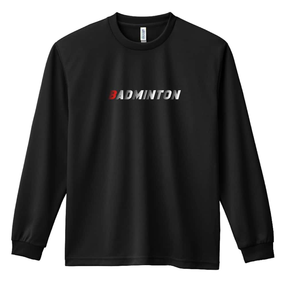 バドミントン 超速 BADMINTON 吸水速乾ドライロングTシャツ