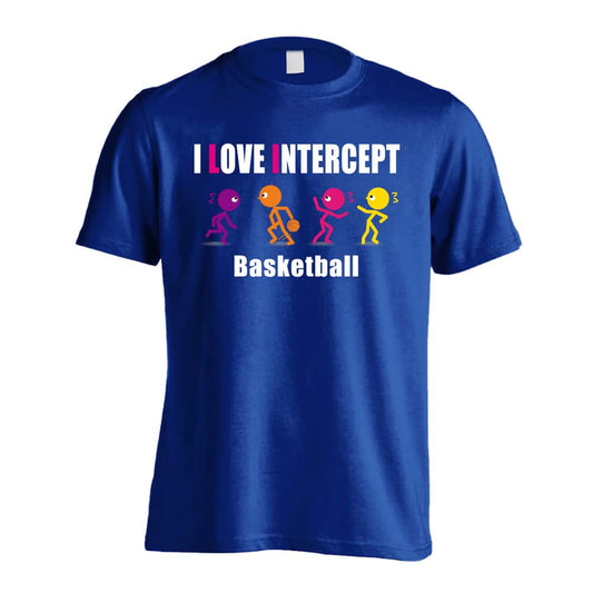 バスケットボール I LOVE INTERCEPT 吸水速乾ドライTシャツ