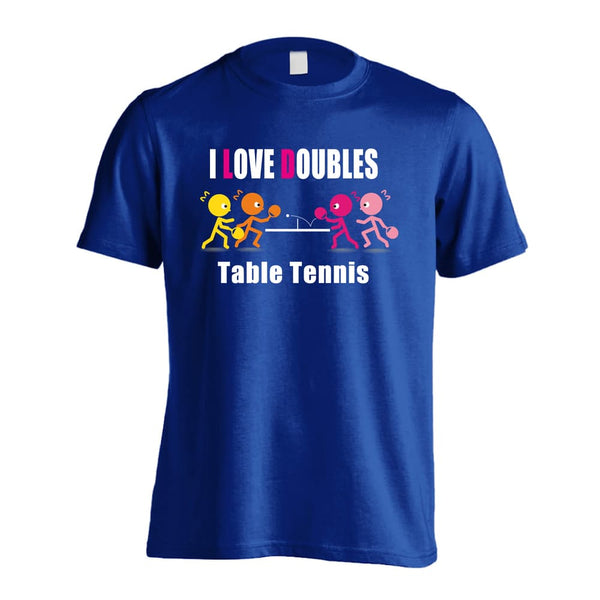 I LOVE DOUBLES 卓球Tシャツ ドライ 半袖 練習着 AW-TTN1134-TS-DRY