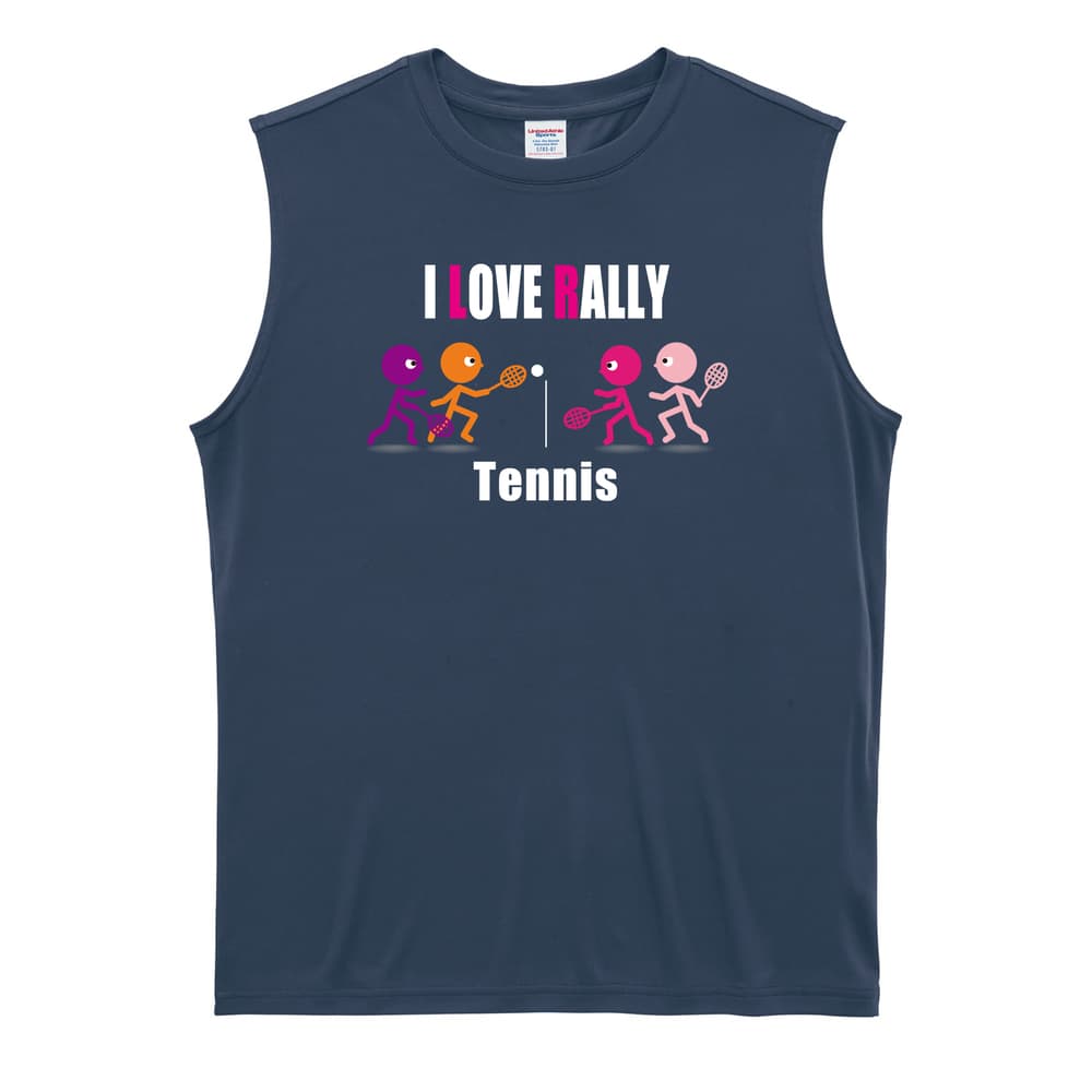 テニス I LOVE RALLY リサイクルポリエステル ノースリーブシャツ