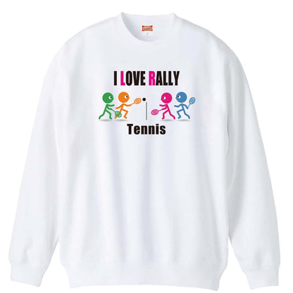 テニス I LOVE RALLY 裏パイルスウェットトレーナー