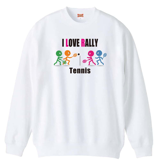 テニス I LOVE RALLY 裏パイルスウェットトレーナー