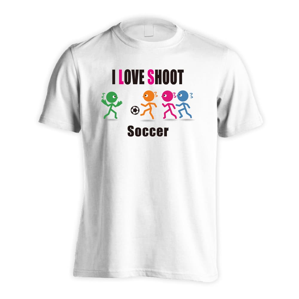 サッカー I LOVE SHOOT 吸水速乾ドライTシャツ