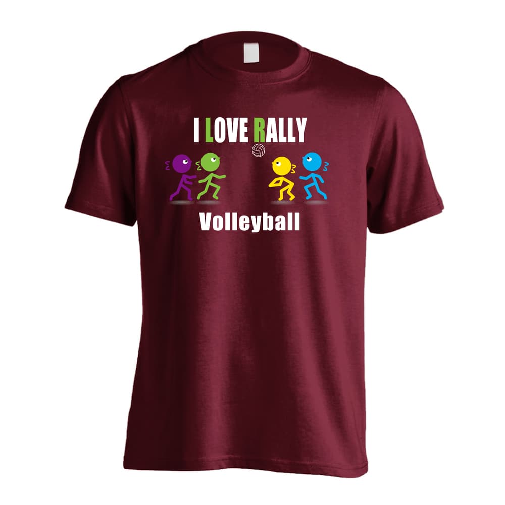 バレーボール I LOVE RALLY 吸水速乾ドライTシャツ
