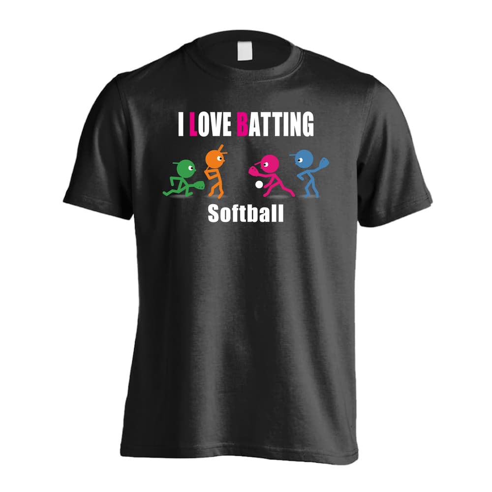 ソフトボール I LOVE BATTING 吸水速乾ドライTシャツ