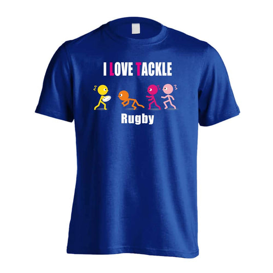 ラグビー I LOVE TACKLE 吸水速乾ドライTシャツ