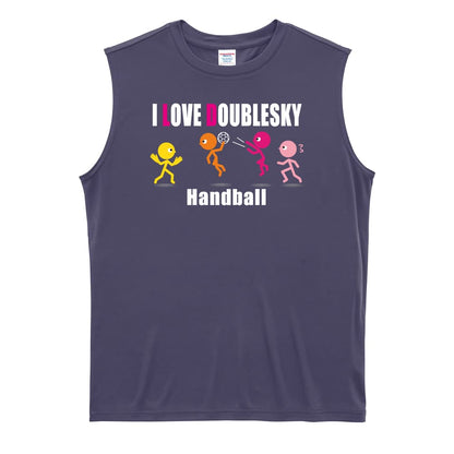 ハンドボール I LOVE DOUBLESKY リサイクルポリエステル ノースリーブシャツ