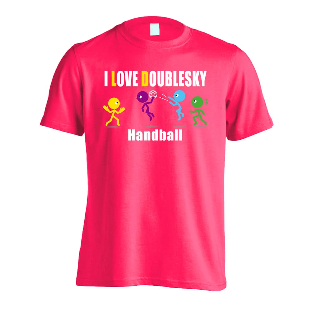 ハンドボール I LOVE DOUBLESKY 吸水速乾ドライTシャツ