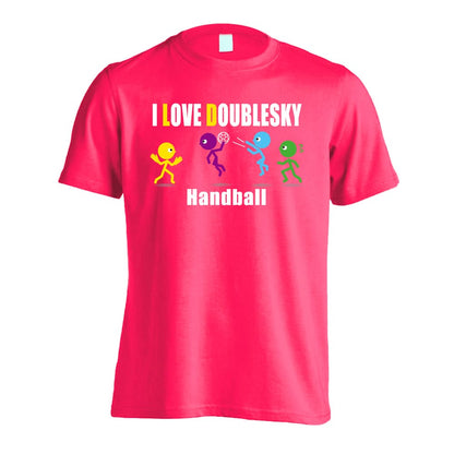 ハンドボール I LOVE DOUBLESKY 吸水速乾ドライTシャツ