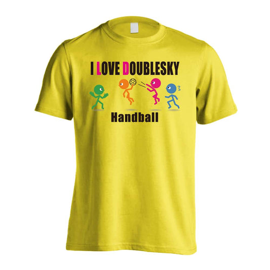 ハンドボール I LOVE DOUBLESKY 吸水速乾ドライTシャツ