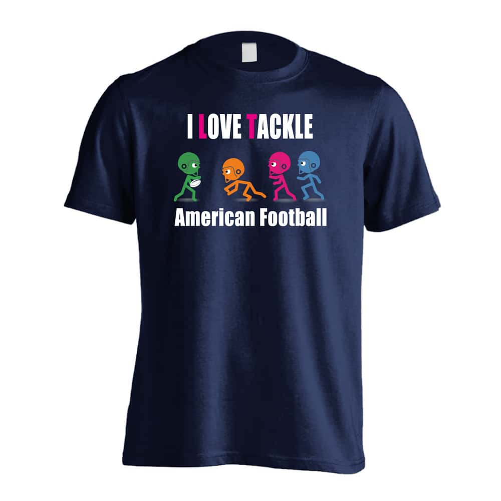 アメリカンフットボール I LOVE TACKLE 吸水速乾ドライTシャツ
