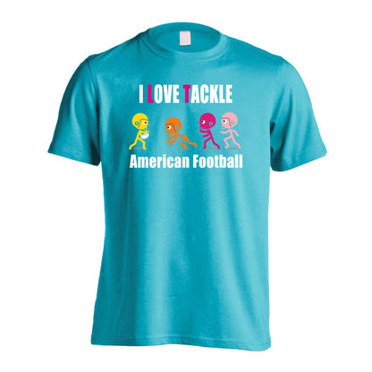 アメリカンフットボール I LOVE TACKLE 吸水速乾ドライTシャツ