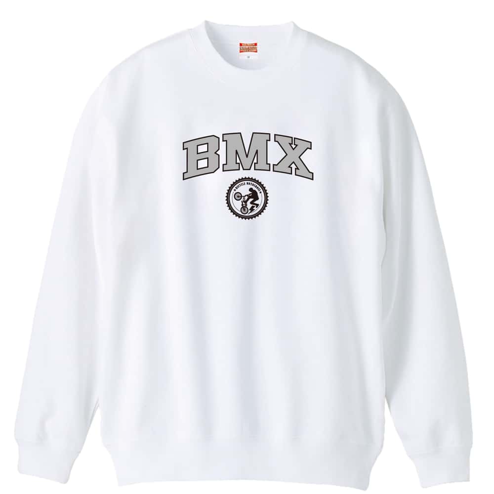 ビーエムエックス BMX カレッジロゴ 裏パイルスウェットトレーナー