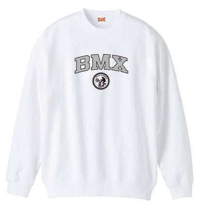 ビーエムエックス BMX カレッジロゴ 裏パイルスウェットトレーナー