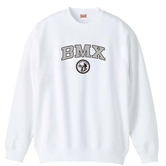 ビーエムエックス BMX カレッジロゴ 裏パイルスウェットトレーナー