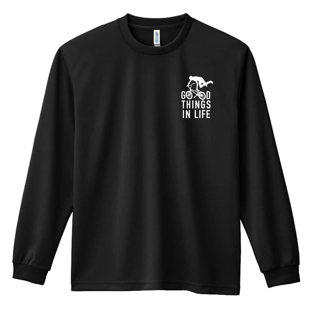 ビーエムエックス BMX GOOD THINGS IN LIFE 吸水速乾ドライロングTシャツ