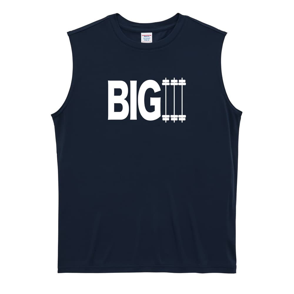 BIG3 筋トレ 筋肉 ワークアウト リサイクルポリエステル ノースリーブシャツ