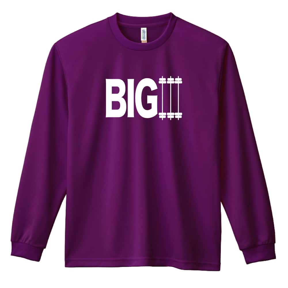 BIG3 筋トレ 筋肉 ワークアウト 吸水速乾ドライロングTシャツ