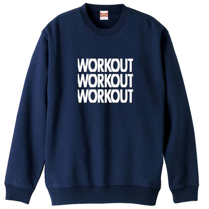 WORKOUTx3 筋トレ 筋肉 ワークアウト 裏パイルスウェットトレーナー