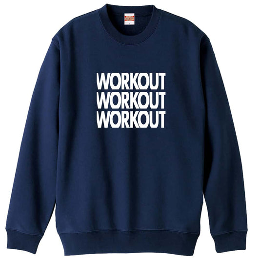 WORKOUTx3 筋トレ 筋肉 ワークアウト 裏パイルスウェットトレーナー