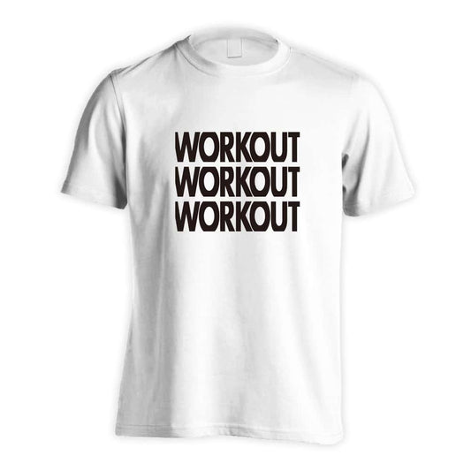 WORKOUTx3 筋トレ 筋肉 ワークアウト 吸水速乾ドライTシャツ