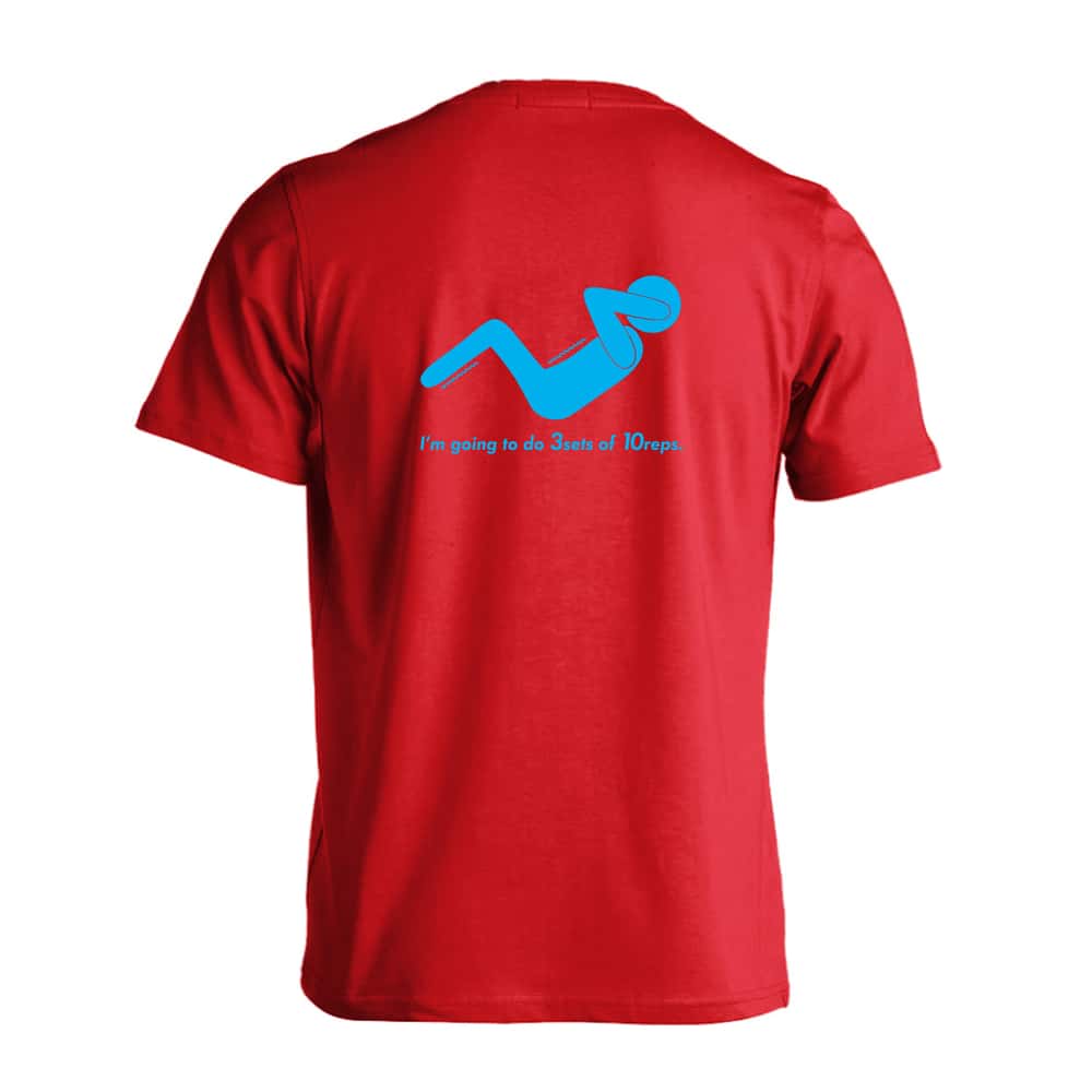 3セットx10レップ酢 筋トレ 筋肉 ワークアウト 吸水速乾ドライTシャツ