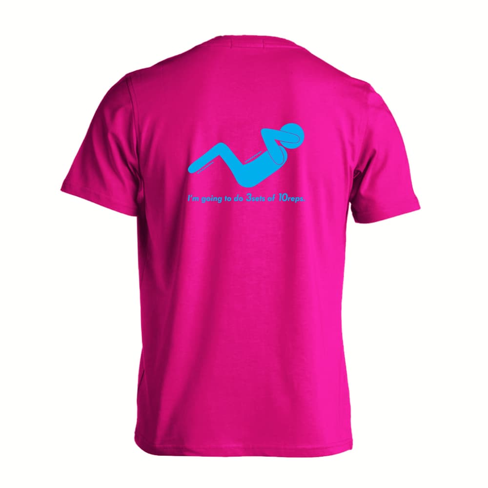 3セットx10レップ酢 筋トレ 筋肉 ワークアウト 吸水速乾ドライTシャツ