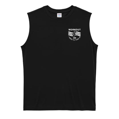I need tone up 筋トレ 筋肉 リサイクルポリエステル ノースリーブシャツ