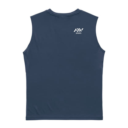 スーパーセットと叫ぼう 筋トレ 筋肉 ワークアウト リサイクルポリエステル ノースリーブシャツ 背面デザイン
