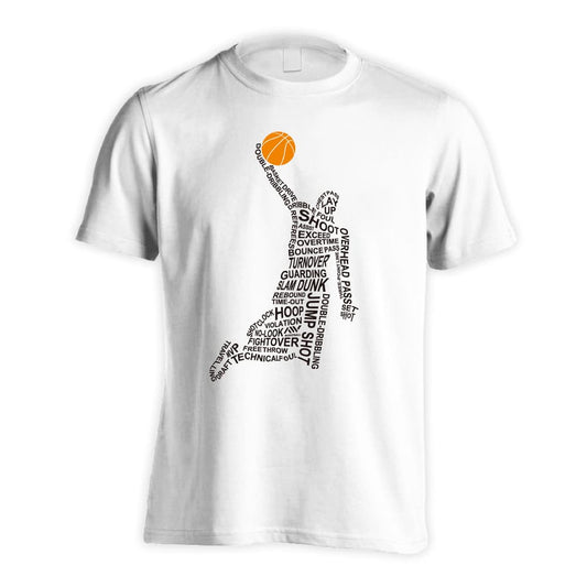 バスケットボール ダンクレタリングシルエット 吸水速乾ドライTシャツ