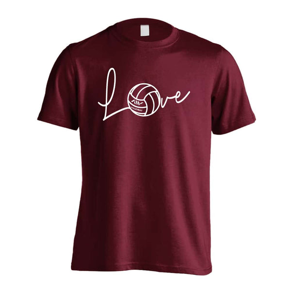 Love バレーボールロゴ｜バレーボールドライTシャツ