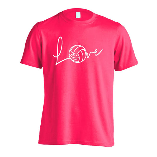 バレーボール Love バレーボールロゴ 吸水速乾ドライTシャツ