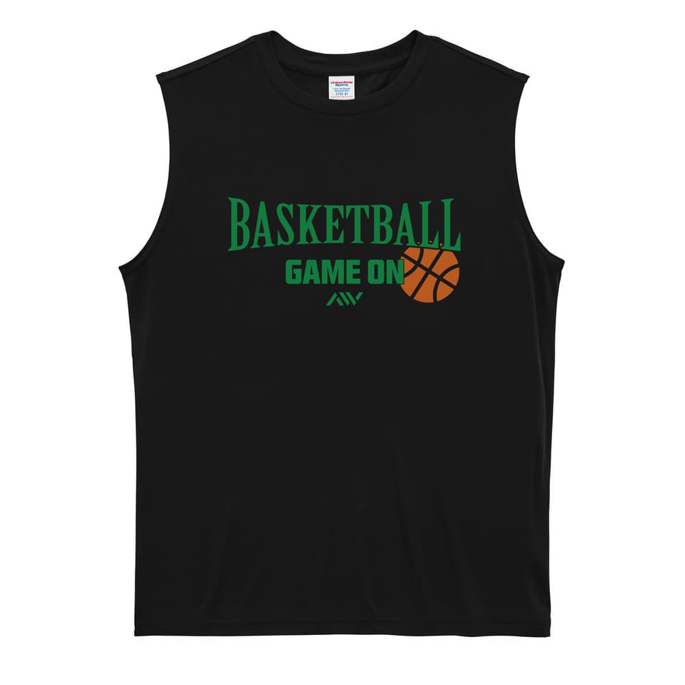 バスケットボール BASKETBALL GAME ON リサイクルポリエステル ノースリーブシャツ