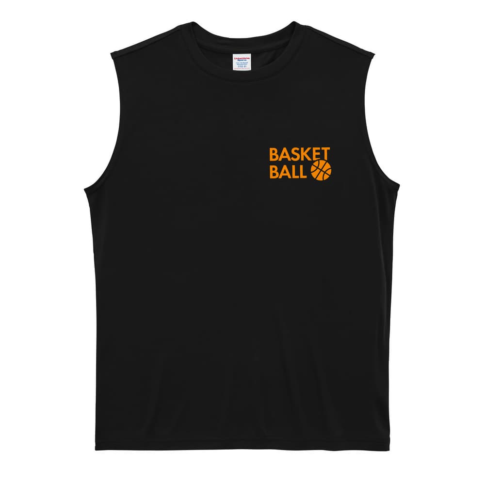 バスケットボール シンプル BASKETBALL リサイクルポリエステル ノースリーブシャツ