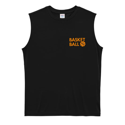 バスケットボール シンプル BASKETBALL リサイクルポリエステル ノースリーブシャツ