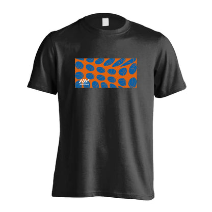 バスケットボール バスケットボール柄レクタングル 吸水速乾ドライTシャツ