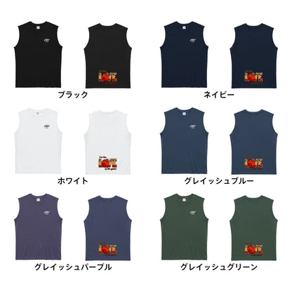 バスケットボール For the LOVE on the game リサイクルポリエステル ノースリーブシャツ カラーバリエーション一覧