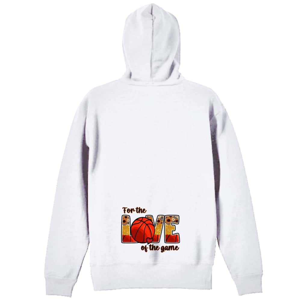 バスケットボール For the LOVE on the game 裏パイルプルオーバーパーカー