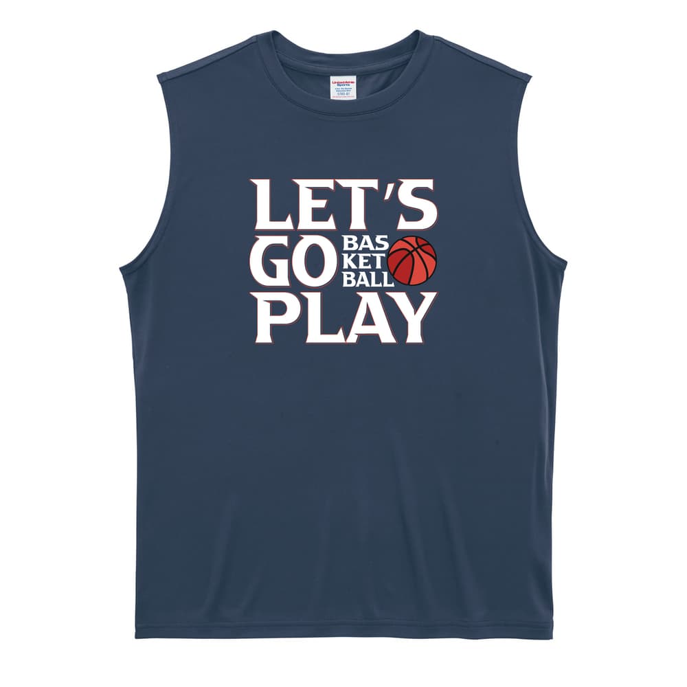 バスケットボール LET'S GO PLAY リサイクルポリエステル ノースリーブシャツ