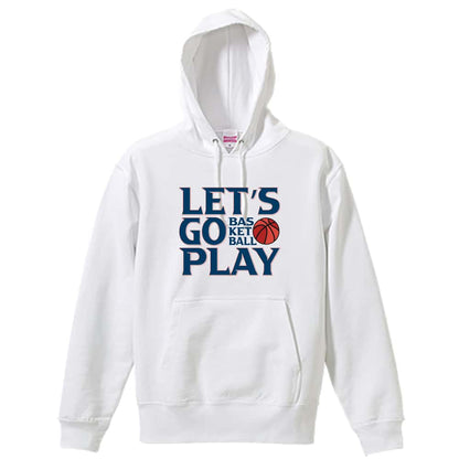 バスケットボール LET'S GO PLAY 裏パイルプルオーバーパーカー